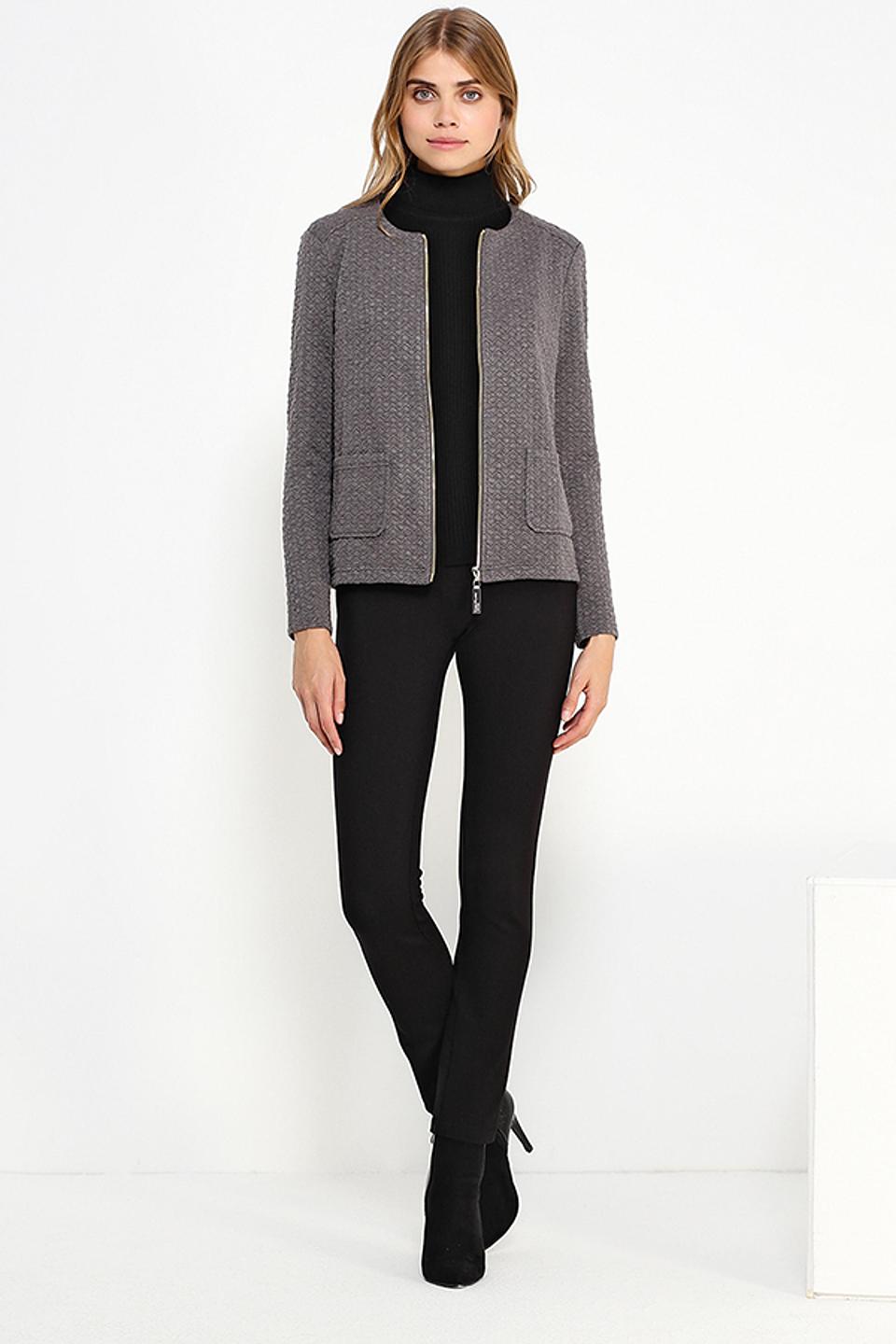 Жакет FINN FLARE серый с узором