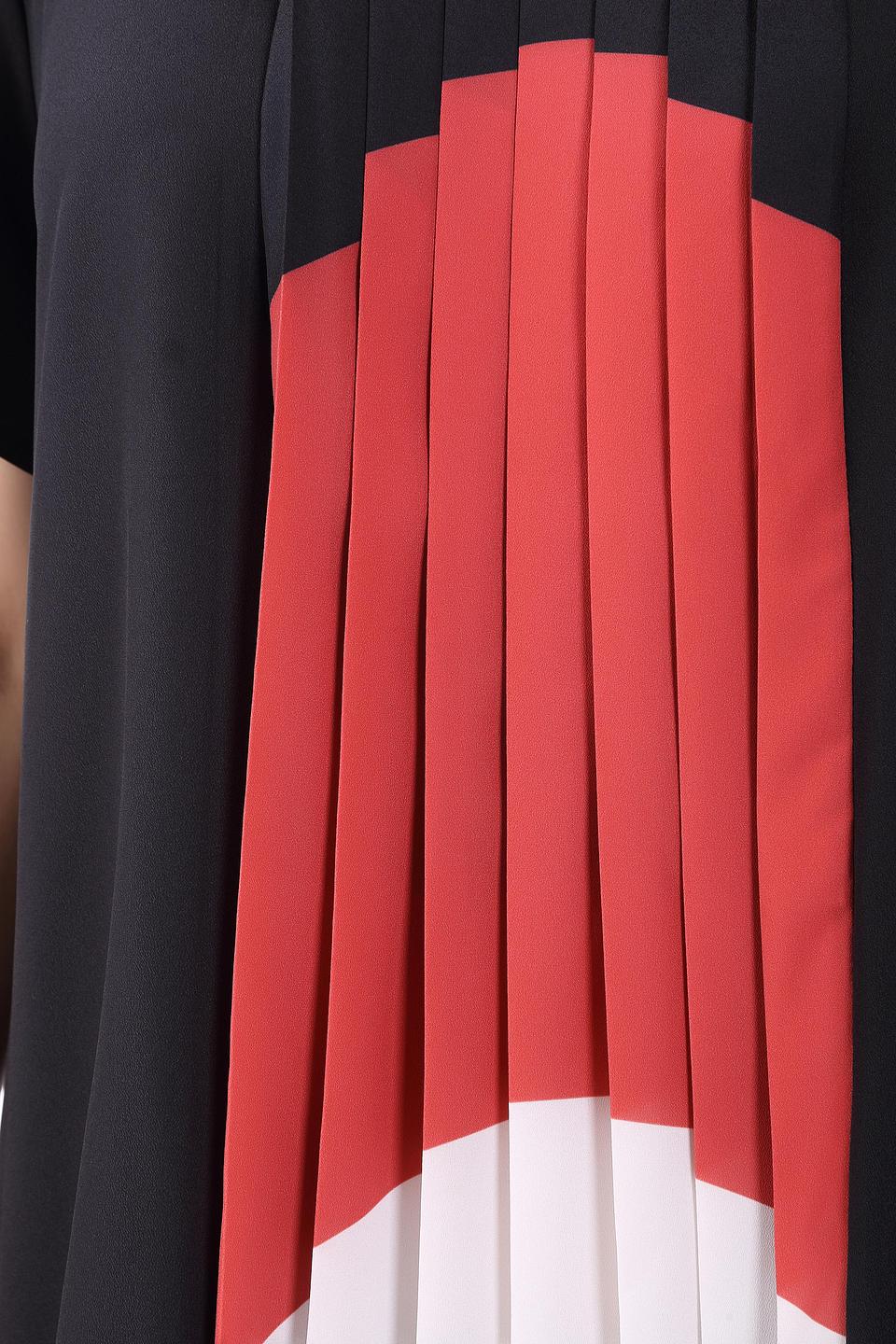 Блуза Samoon с плиссировкой чёрный