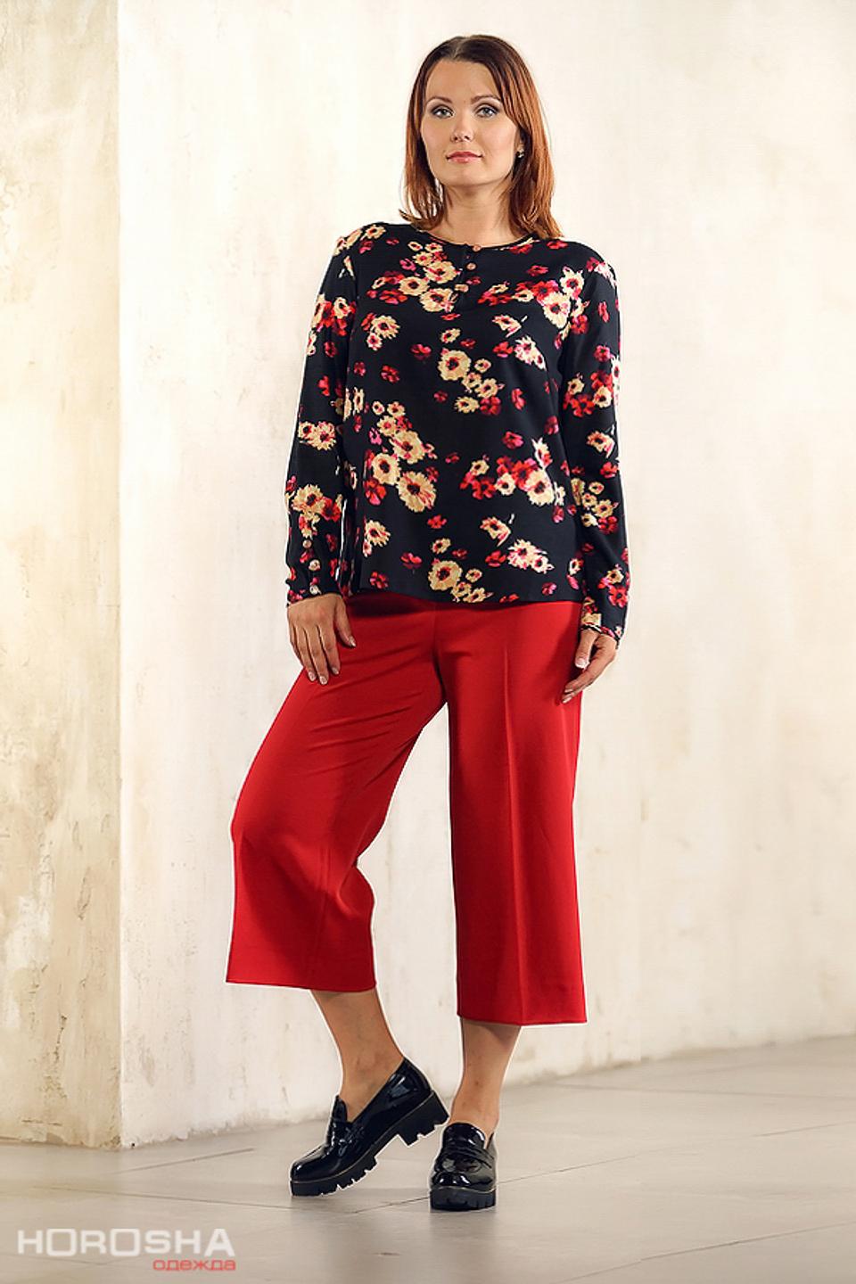 Блуза Horosha с цветочным принтом