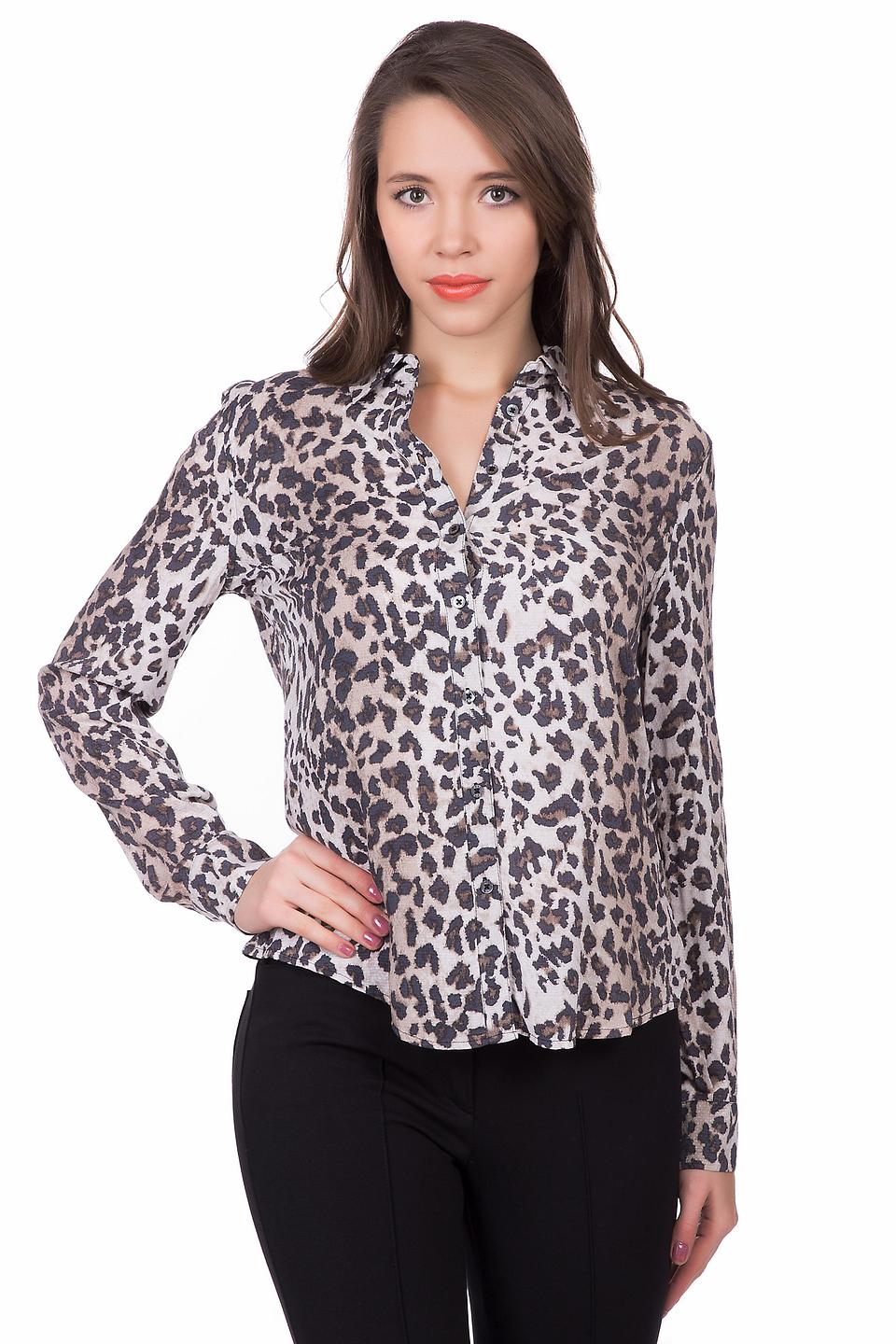 Блуза Oui с леопардовым принтом