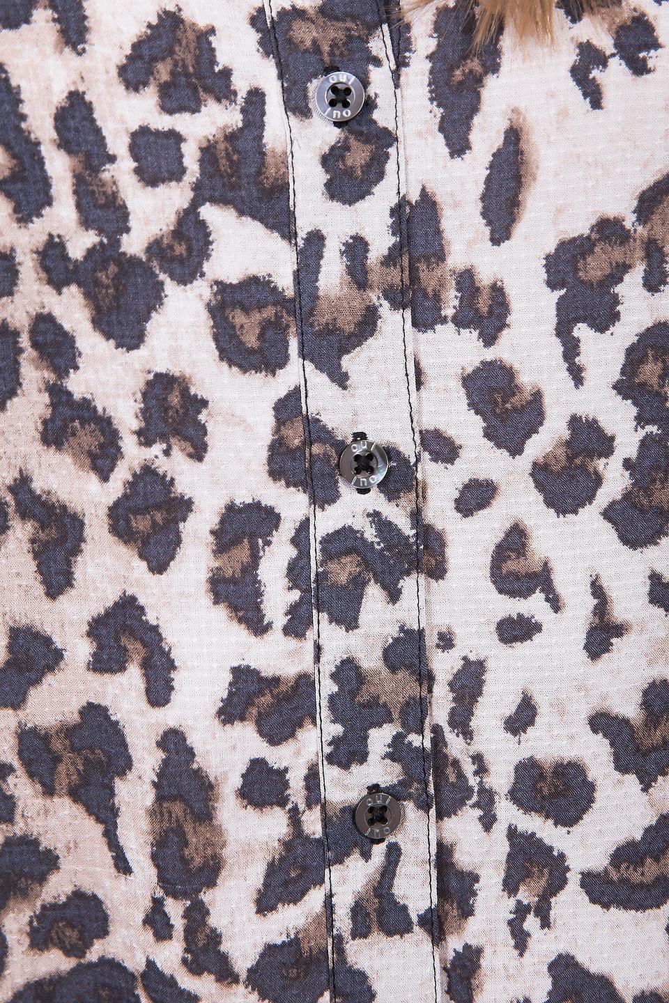 Блуза Oui с леопардовым принтом