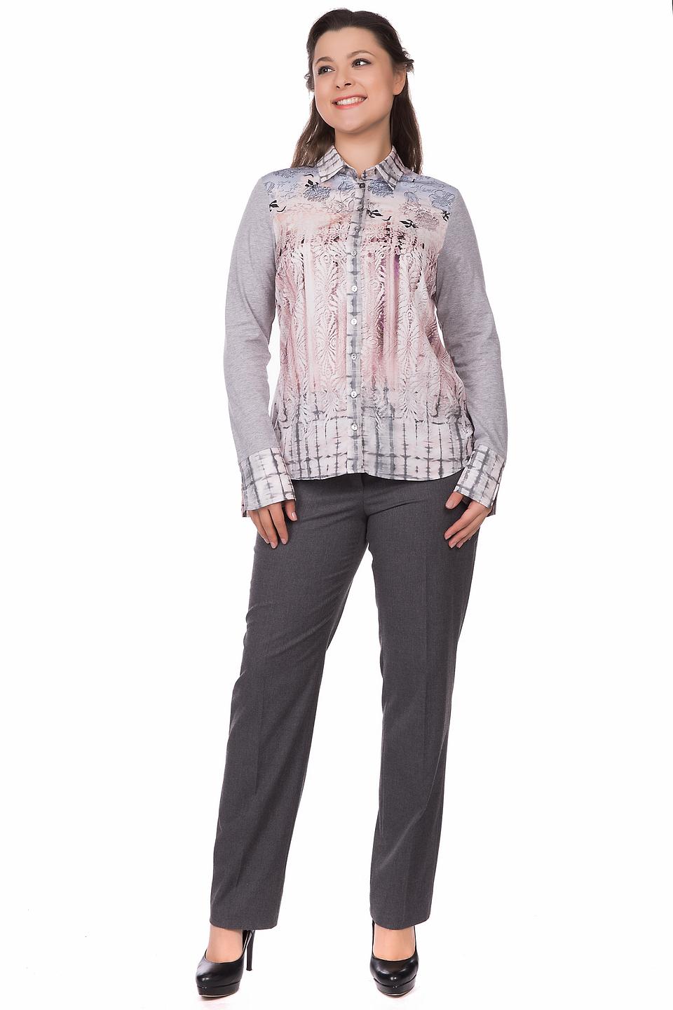 Блуза SE Stenau серая с принтом