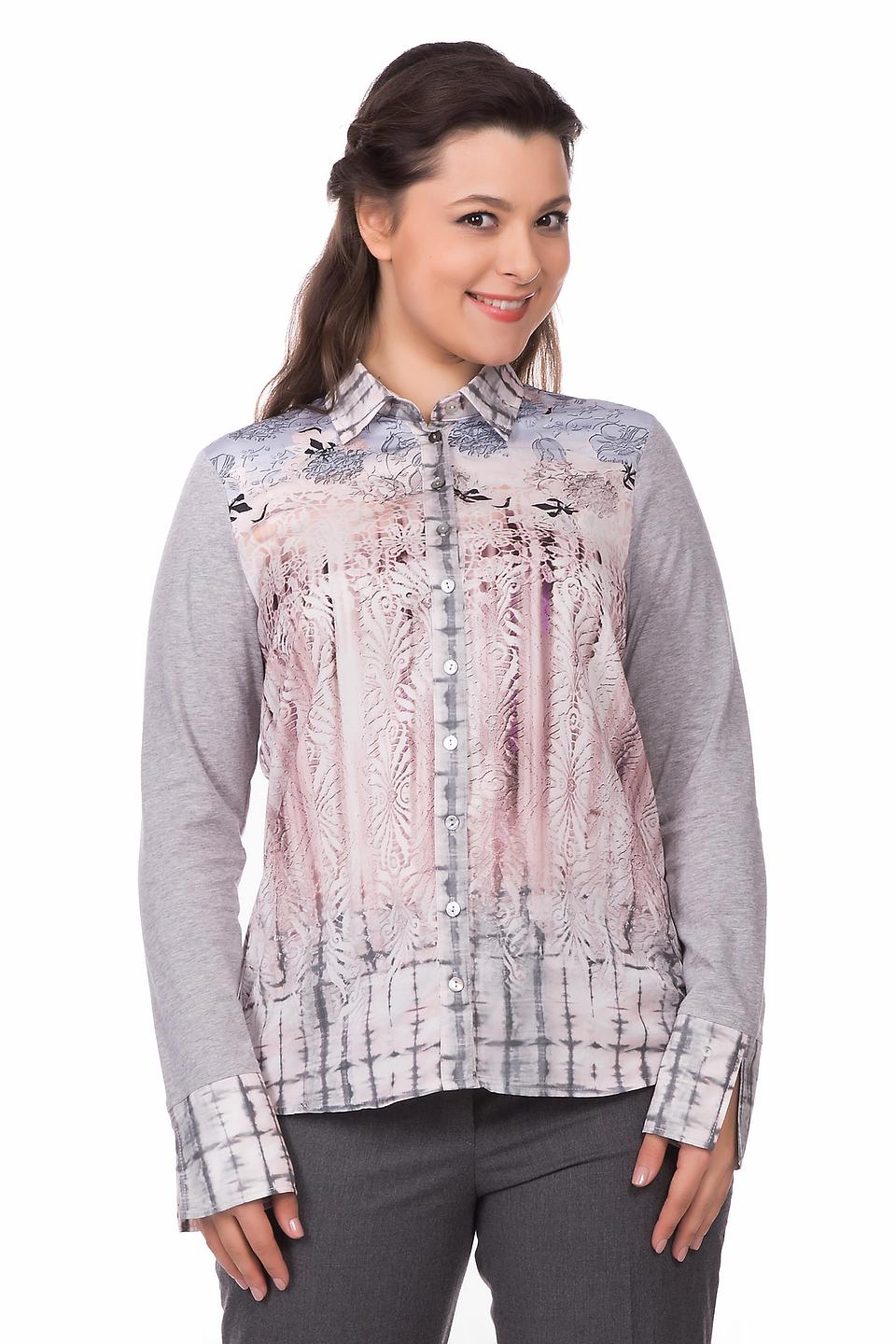 Блуза SE Stenau серая с принтом