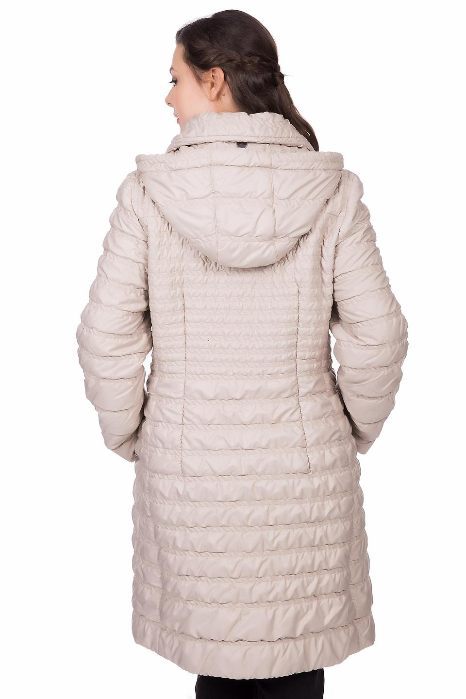 Пальто стеганое Erich Fend бежевое