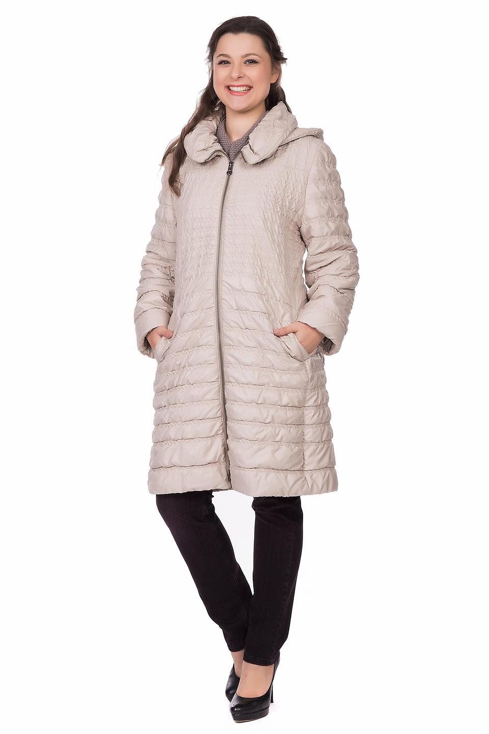 Пальто стеганое Erich Fend бежевое