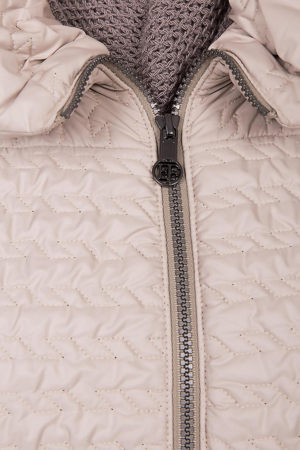 Пальто стеганое Erich Fend бежевое