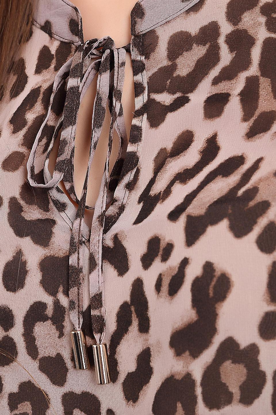 Блуза Argent с леопардовым принтом