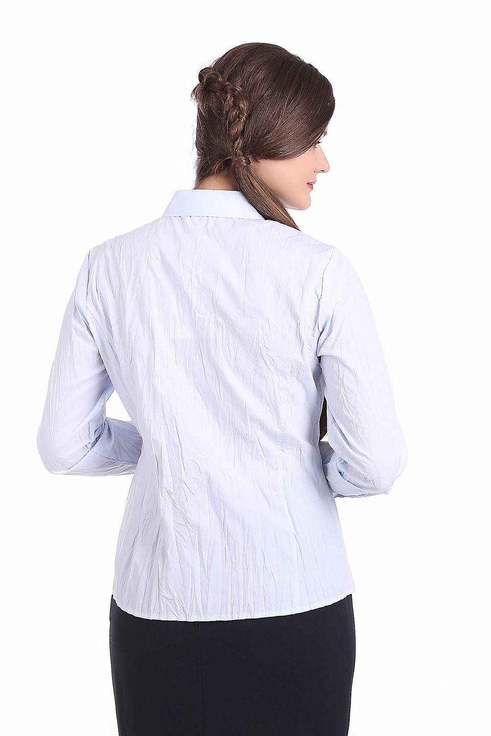 Блуза SE Stenau с вышивкой голубая