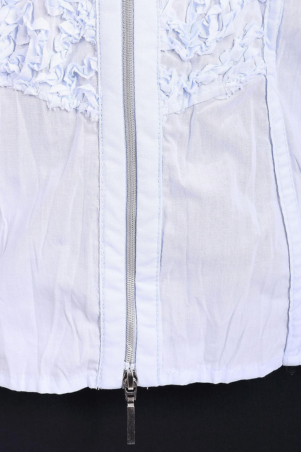 Блуза SE Stenau с вышивкой голубая