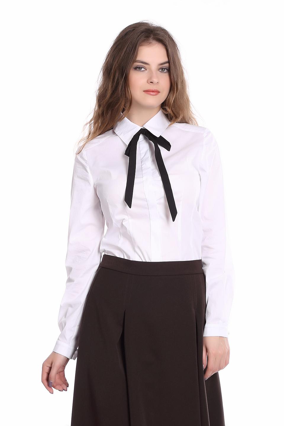 Блуза Argent белого цвета с бантом