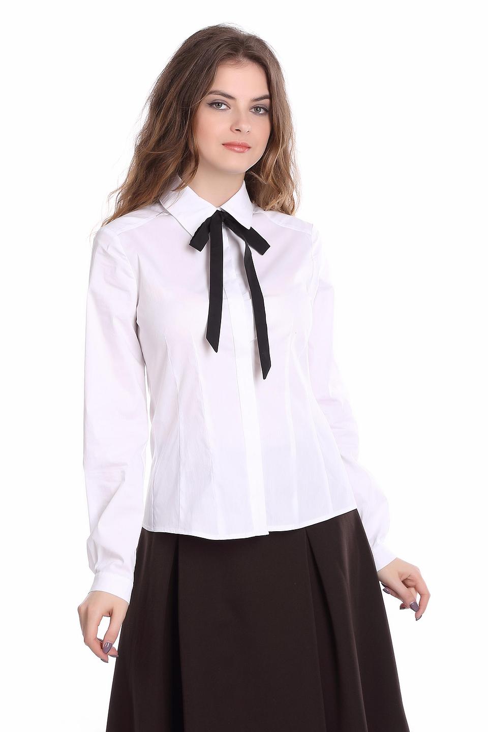 Блуза Argent белого цвета с бантом
