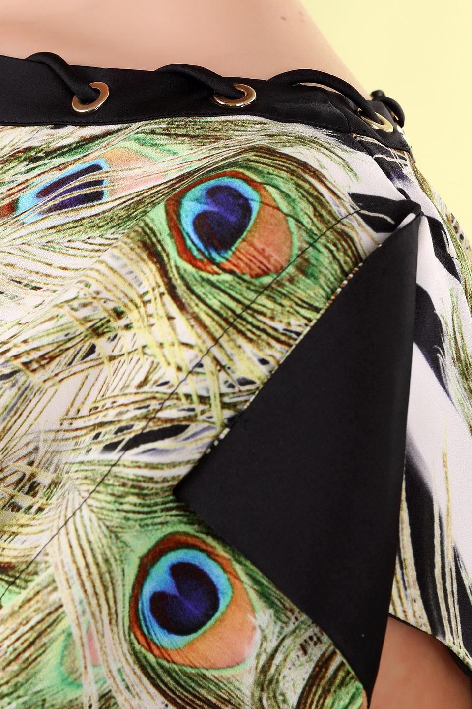 Блуза Basler с принтом павлиньих перьев