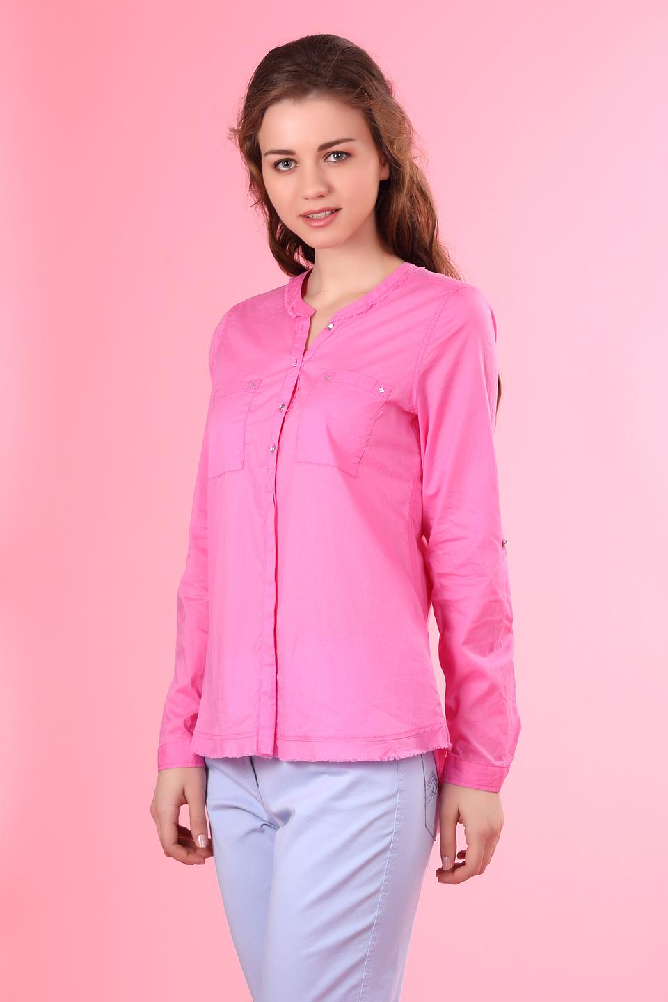 Блуза SE Stenau розовая с длинным рукавом