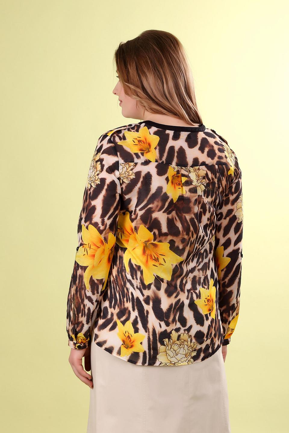 Блуза Eugen Klein с цветочным леопардовым принтом