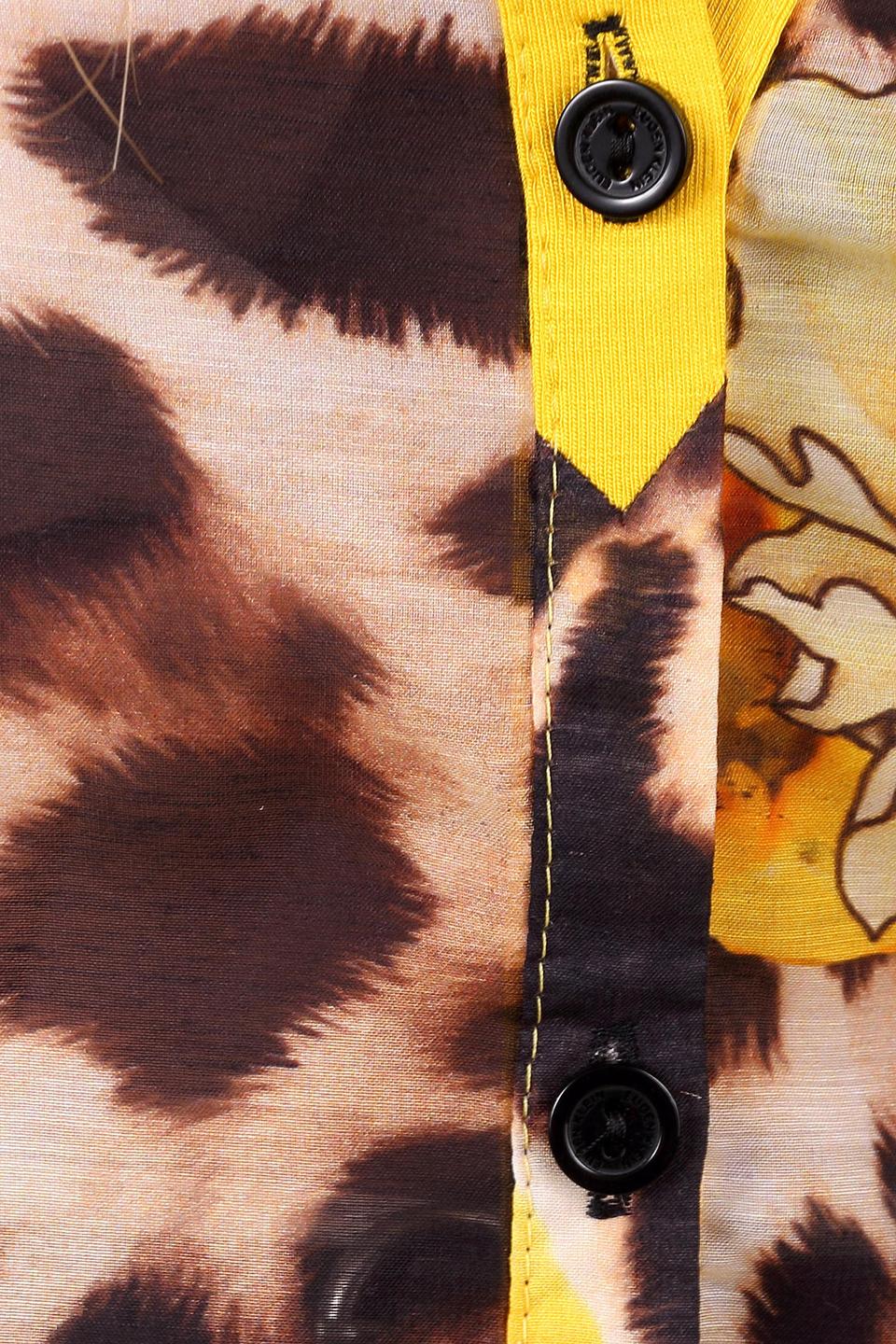 Блуза Eugen Klein с цветочным леопардовым принтом