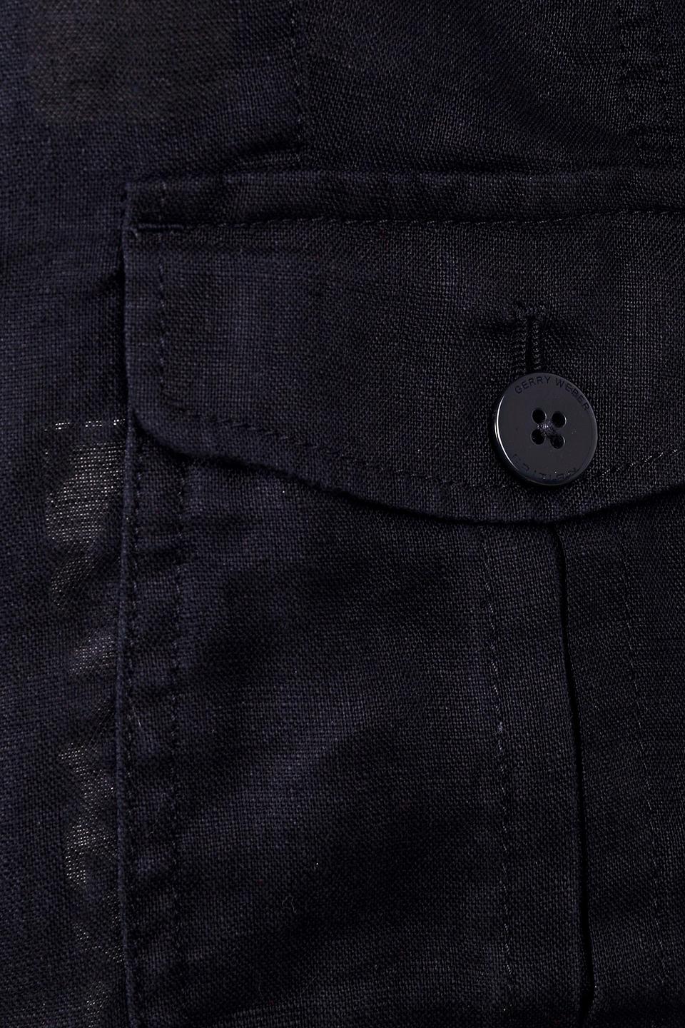 Жакет Gerry Weber чёрный с карманами и патами на рукавах