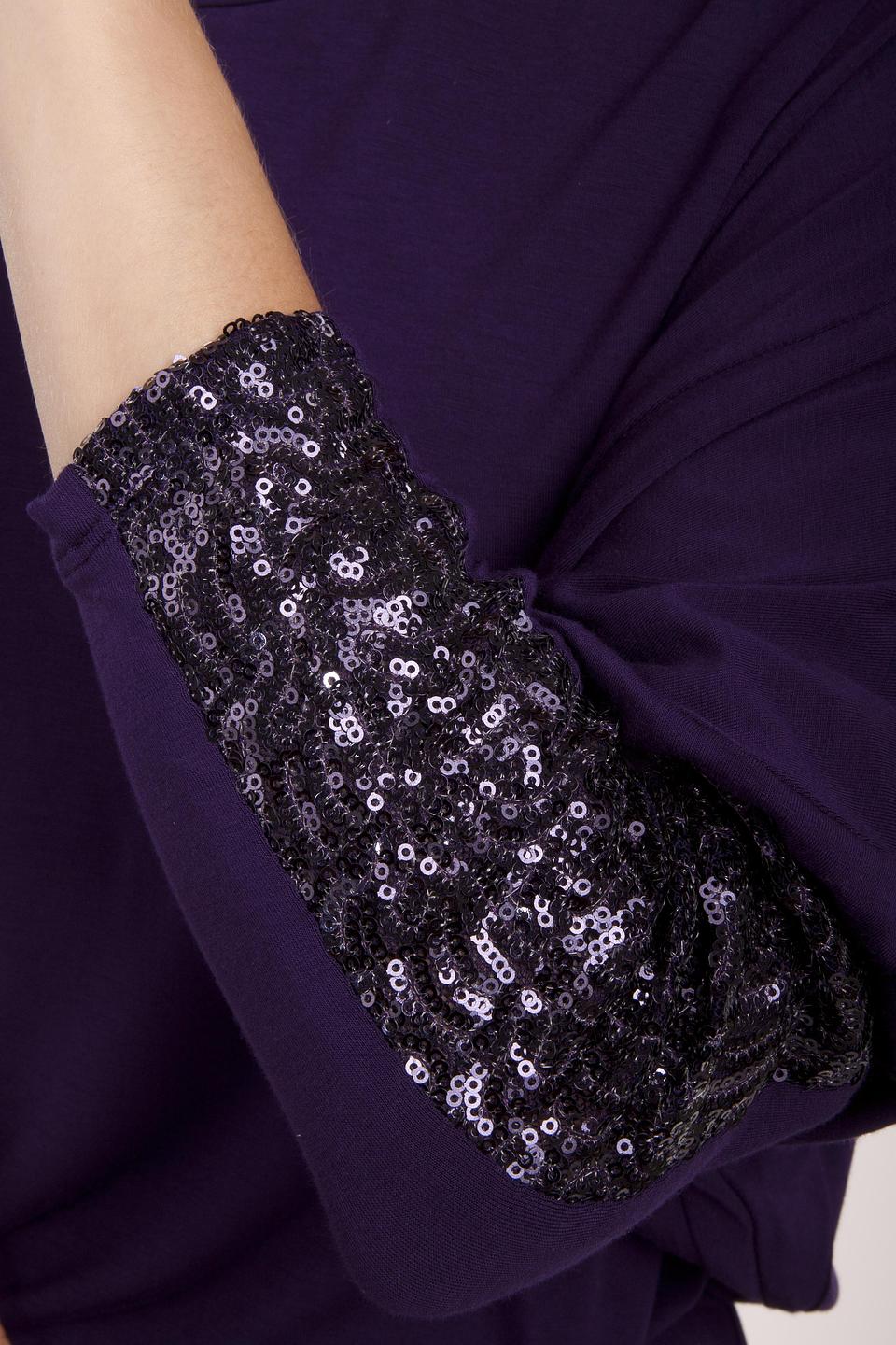 Блуза Pezzo с пайетками фиолетовая