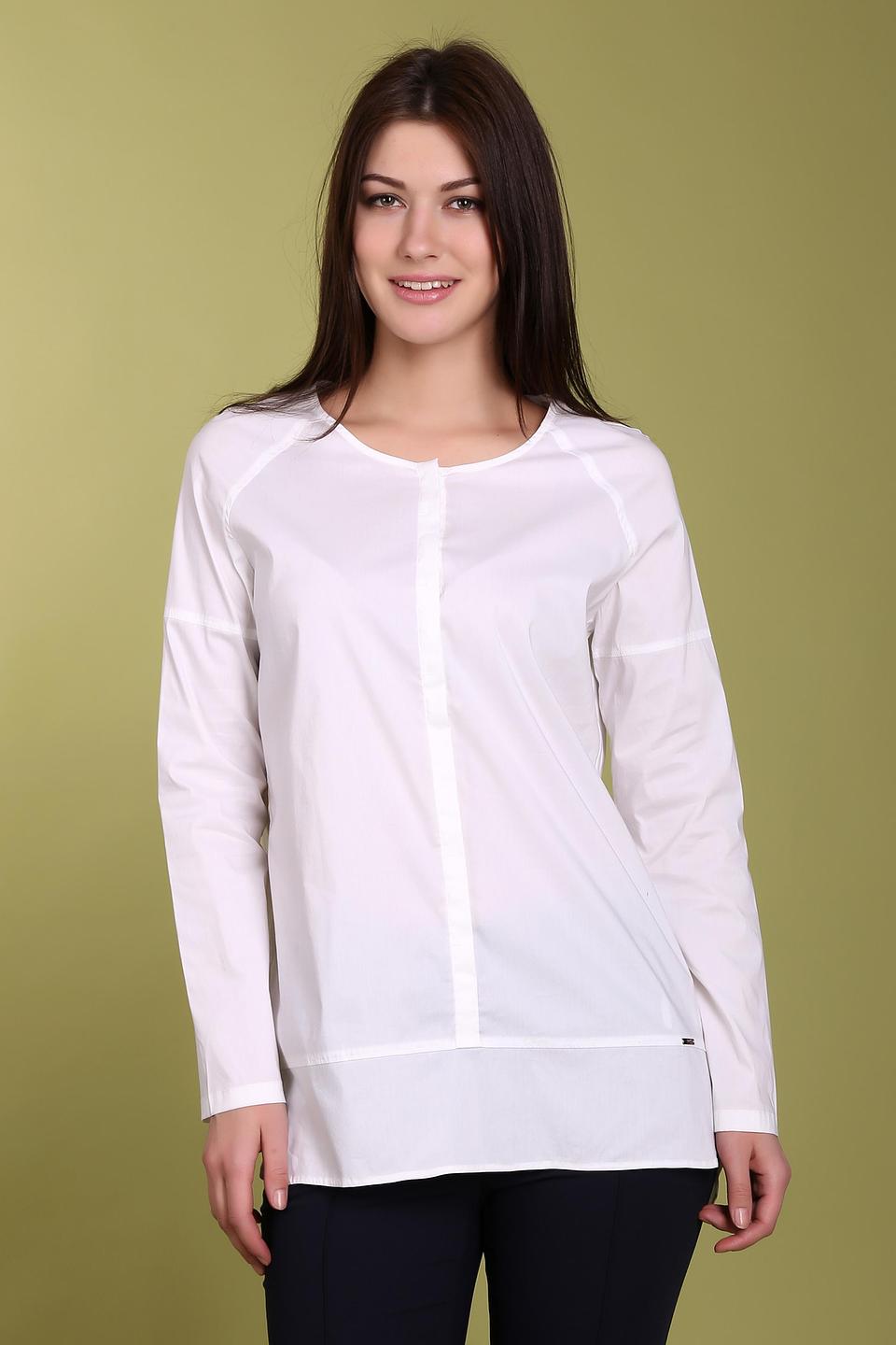 Блуза Cinque белая с планкой