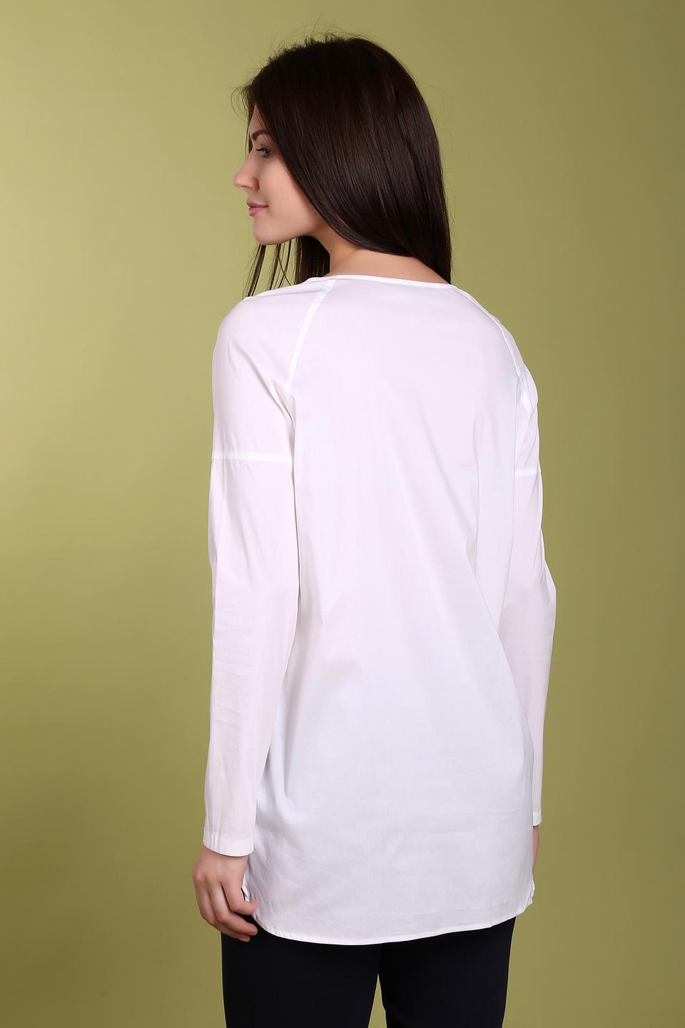 Блуза Cinque белая с планкой