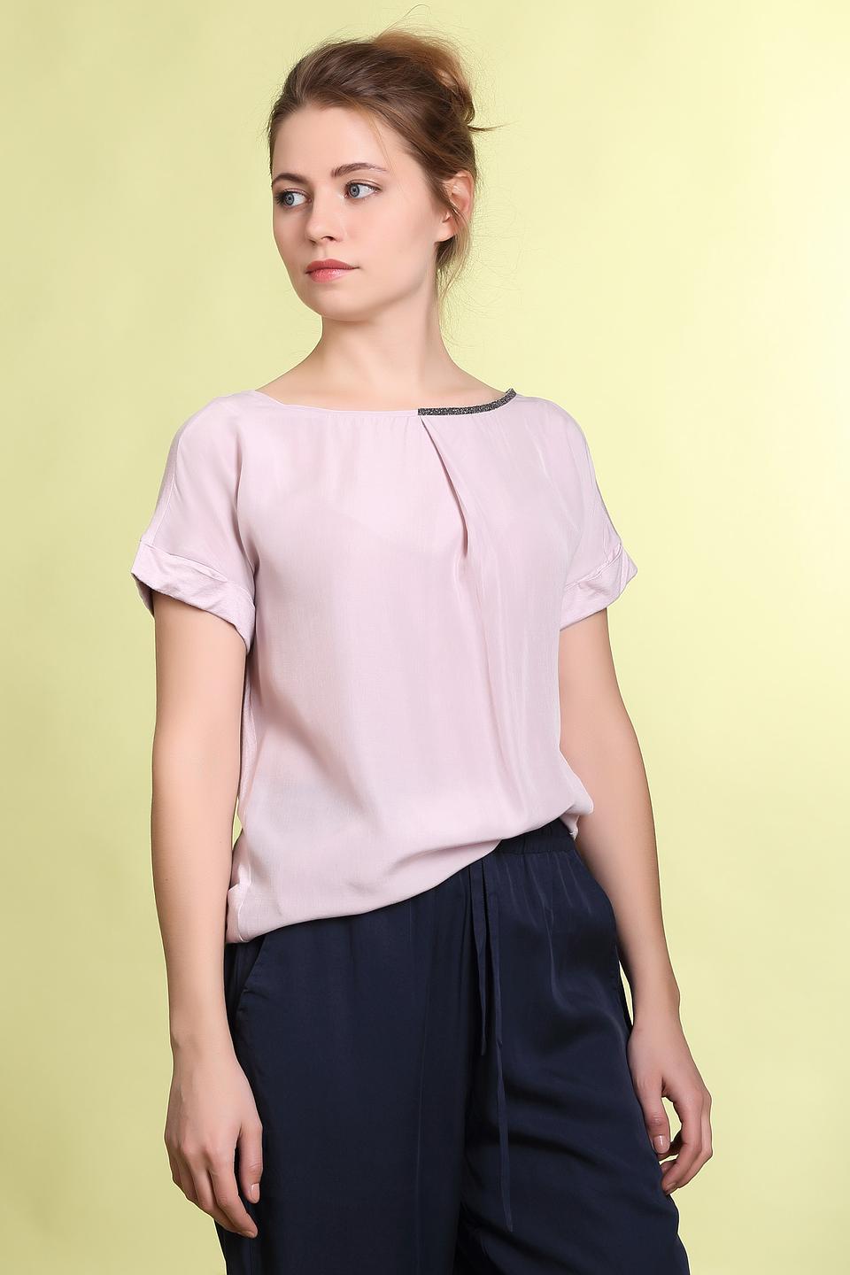 Розовая блуза Just Valeri с декором