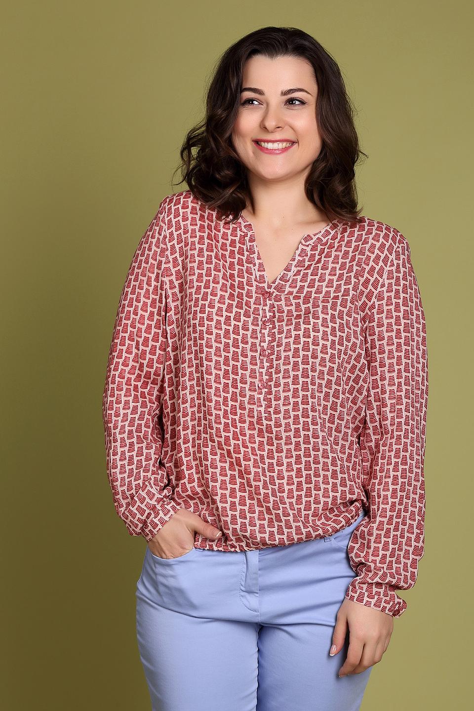 Блуза Lebek с принтом