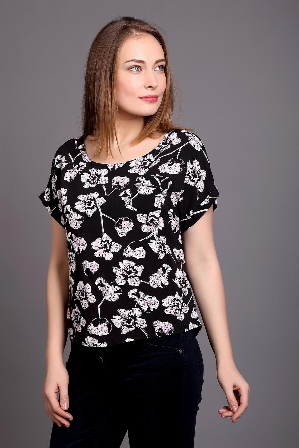 Блуза Pezzo с цветочным принтом