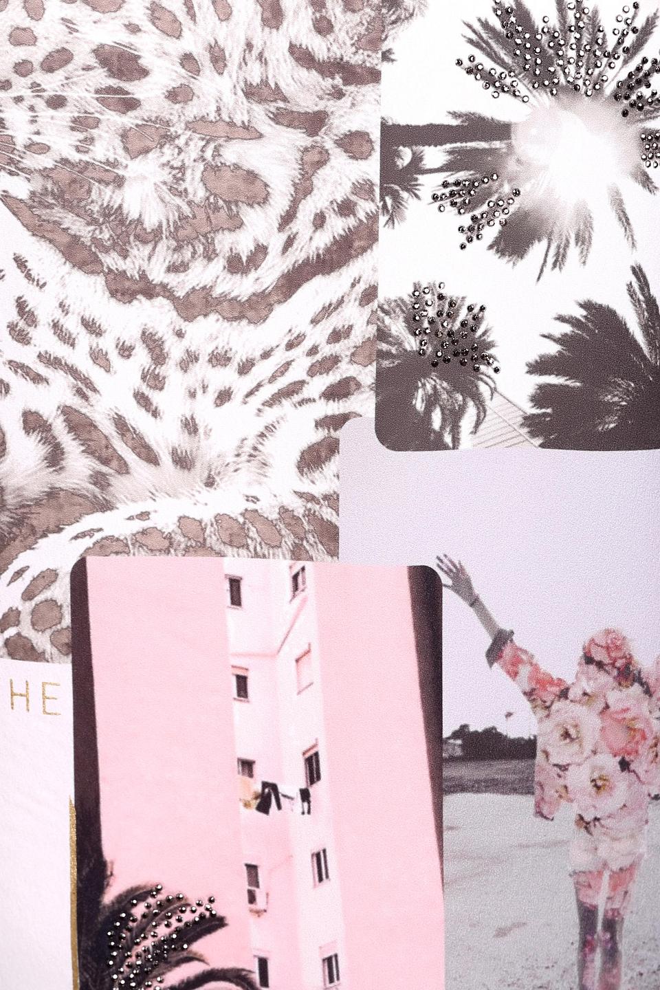 Блуза Oui с леопардовыми рукавами