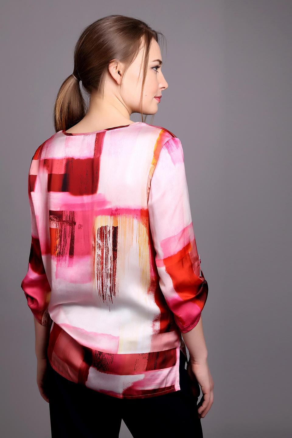 Блуза Lebek с абстрактным принтом