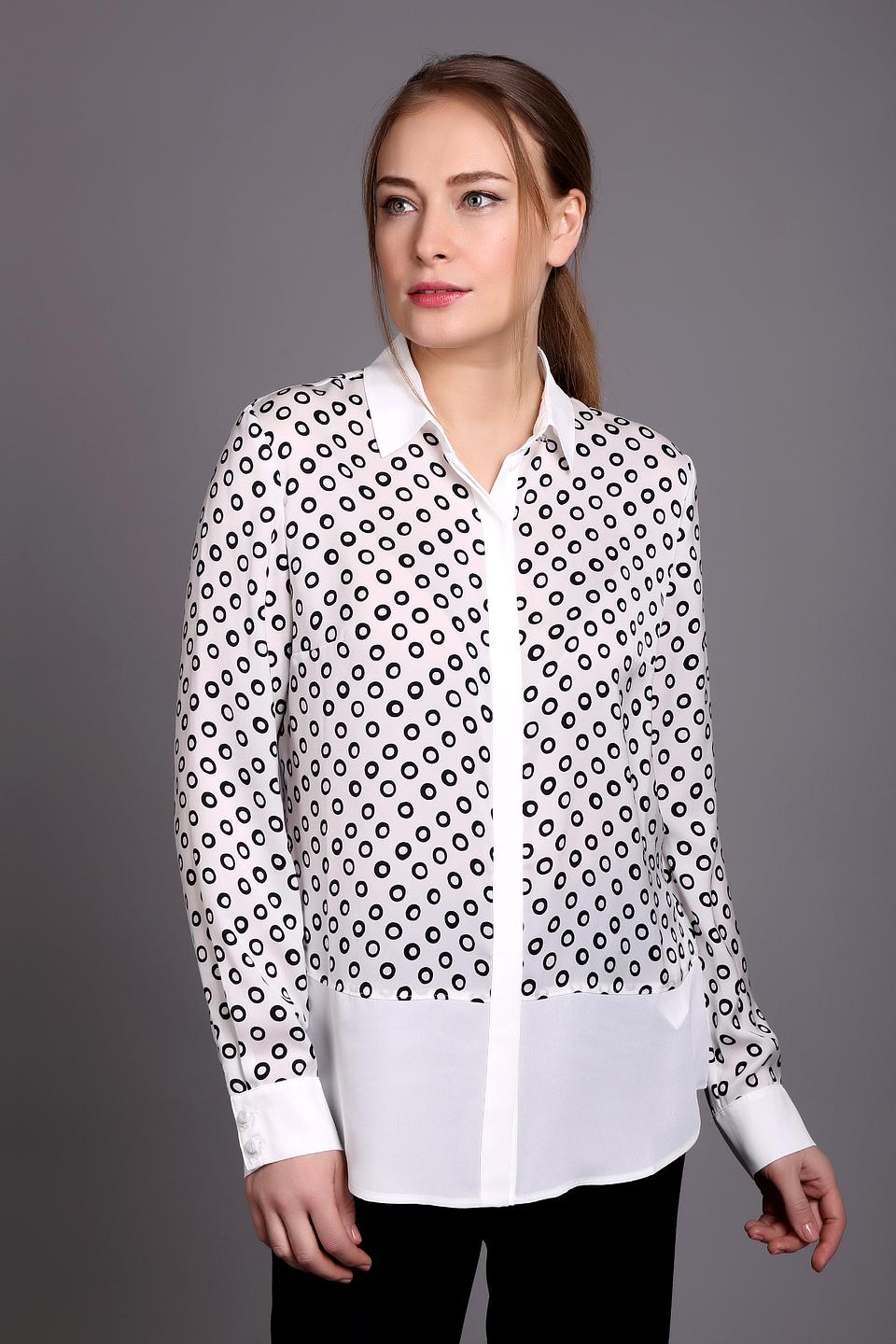 Блуза Taifun в горошек