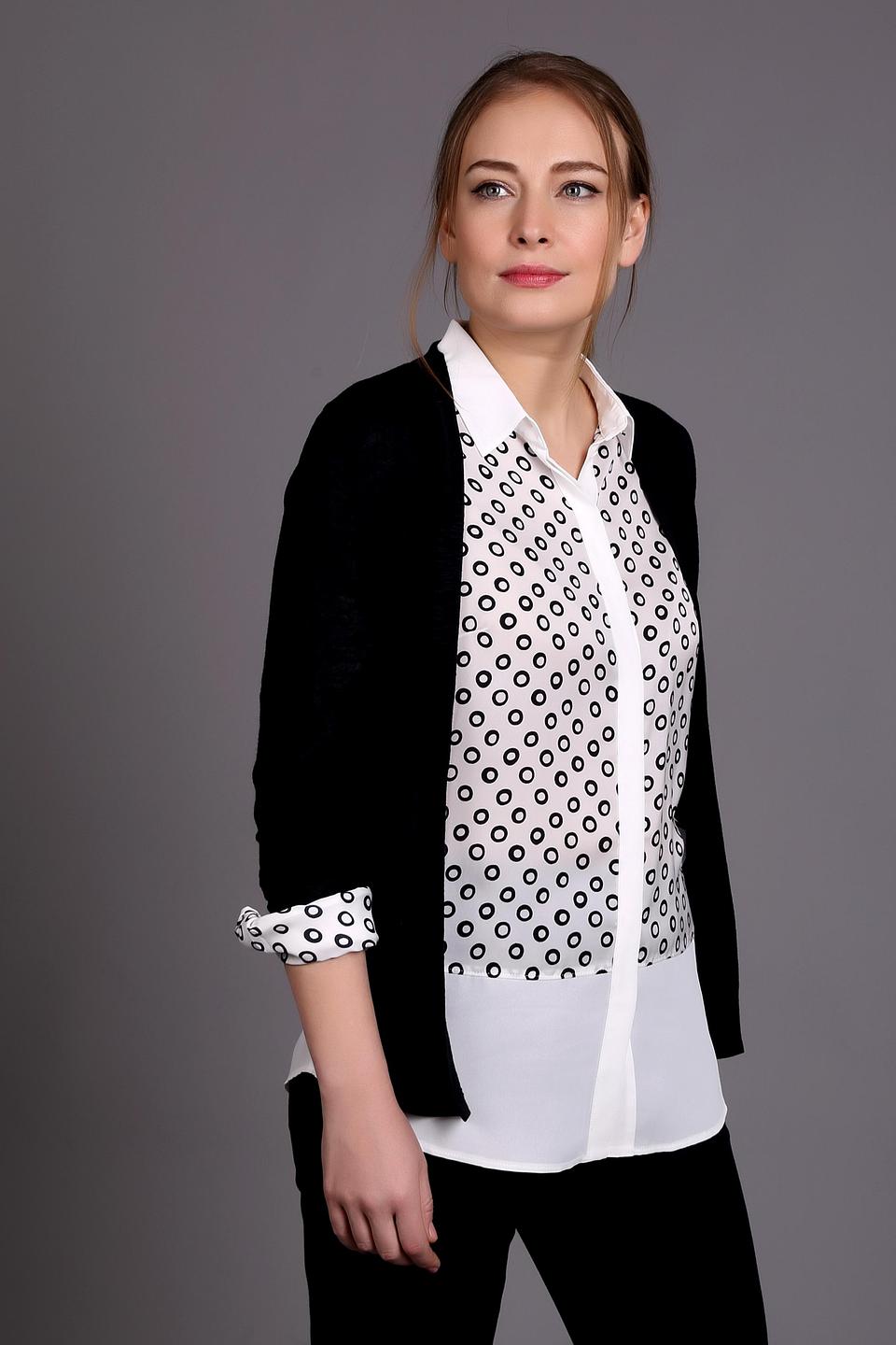 Блуза Taifun в горошек