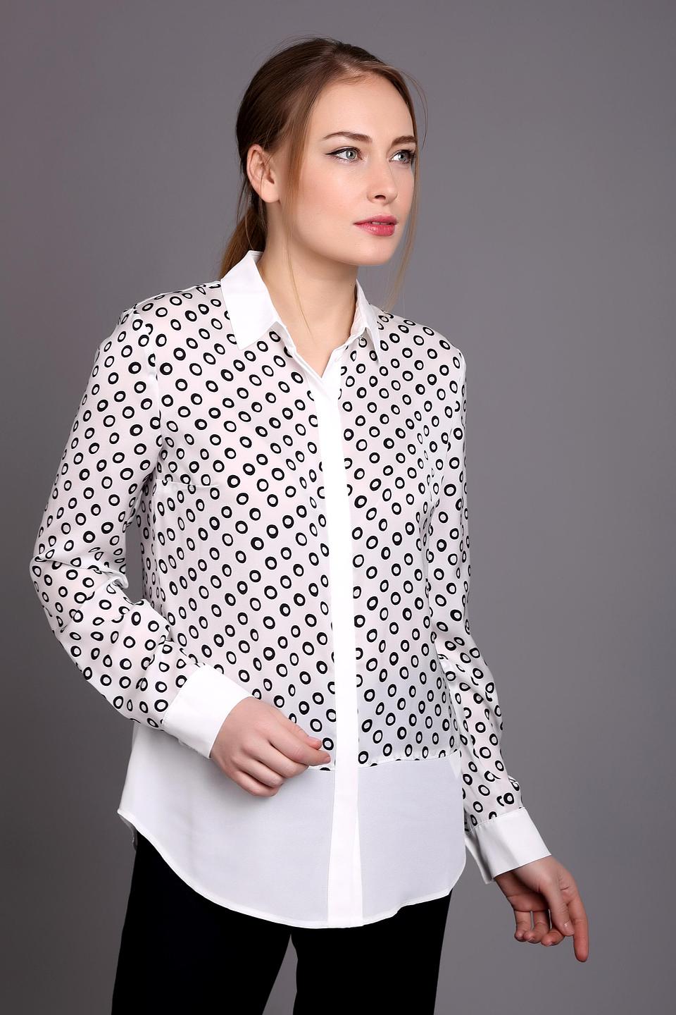 Блуза Taifun в горошек