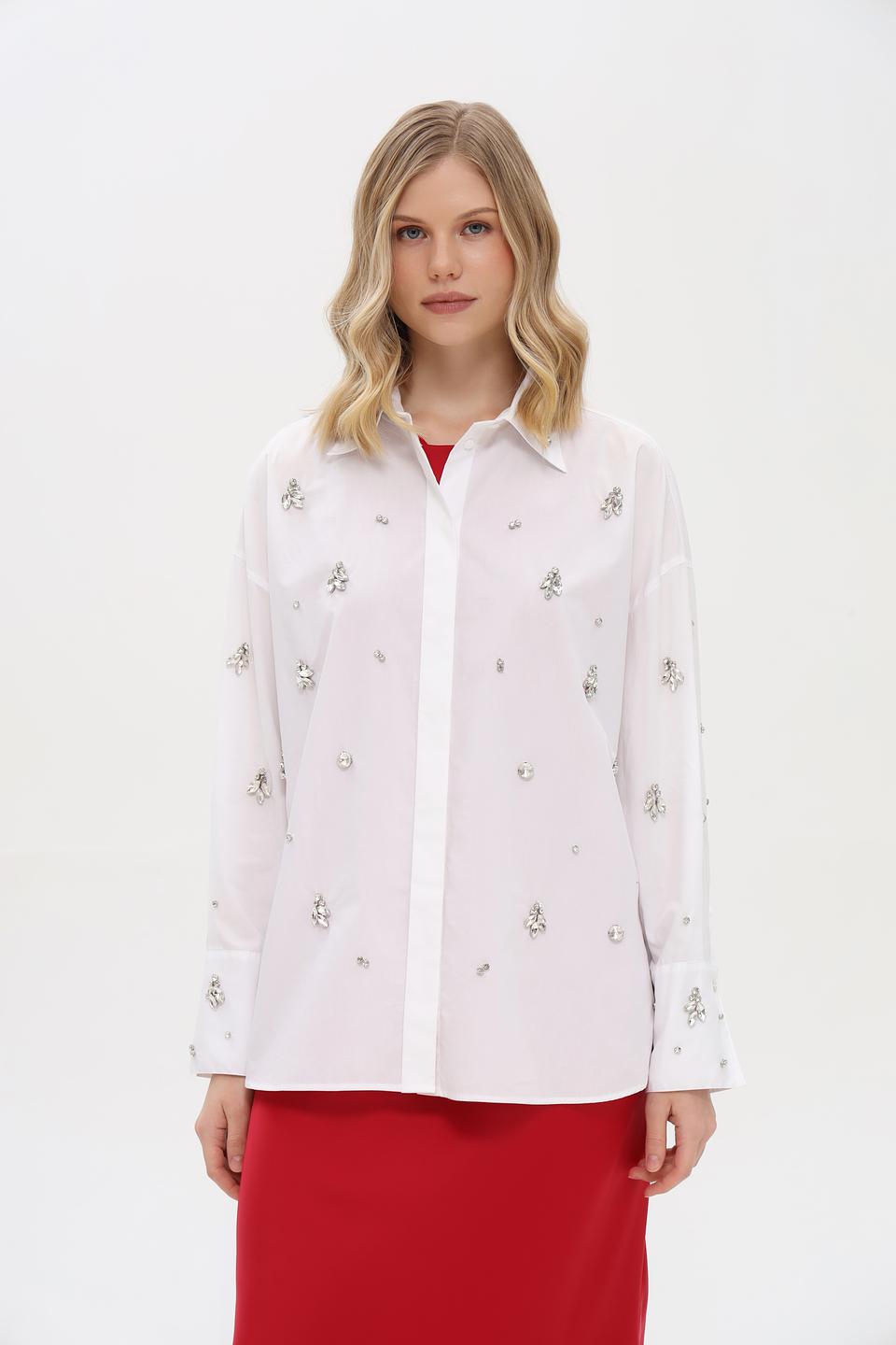 Блуза Penny Black с вышивкой белый