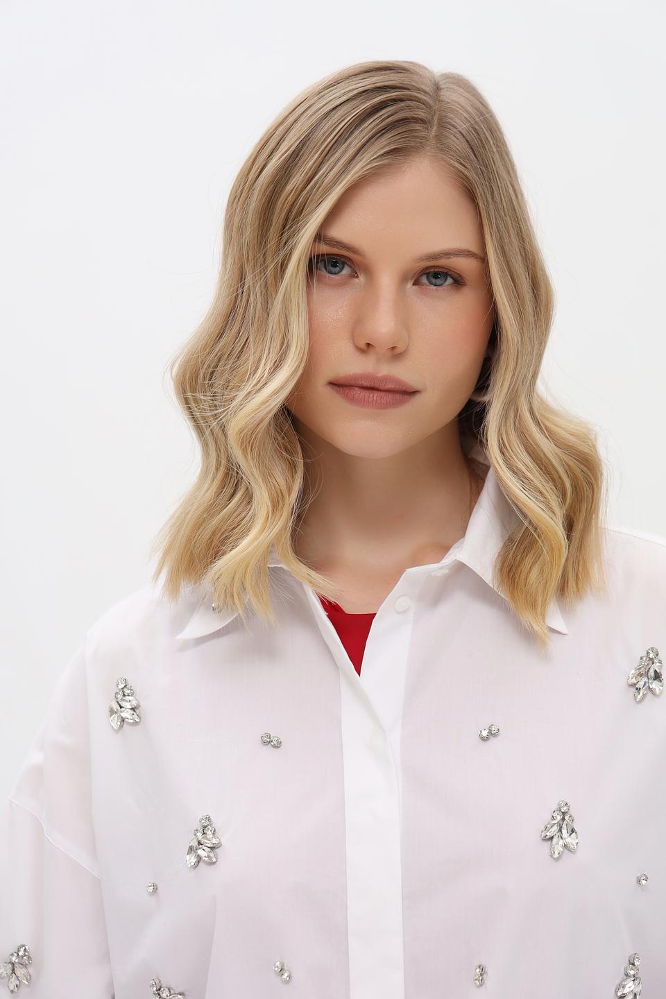 Блуза Penny Black с вышивкой белый