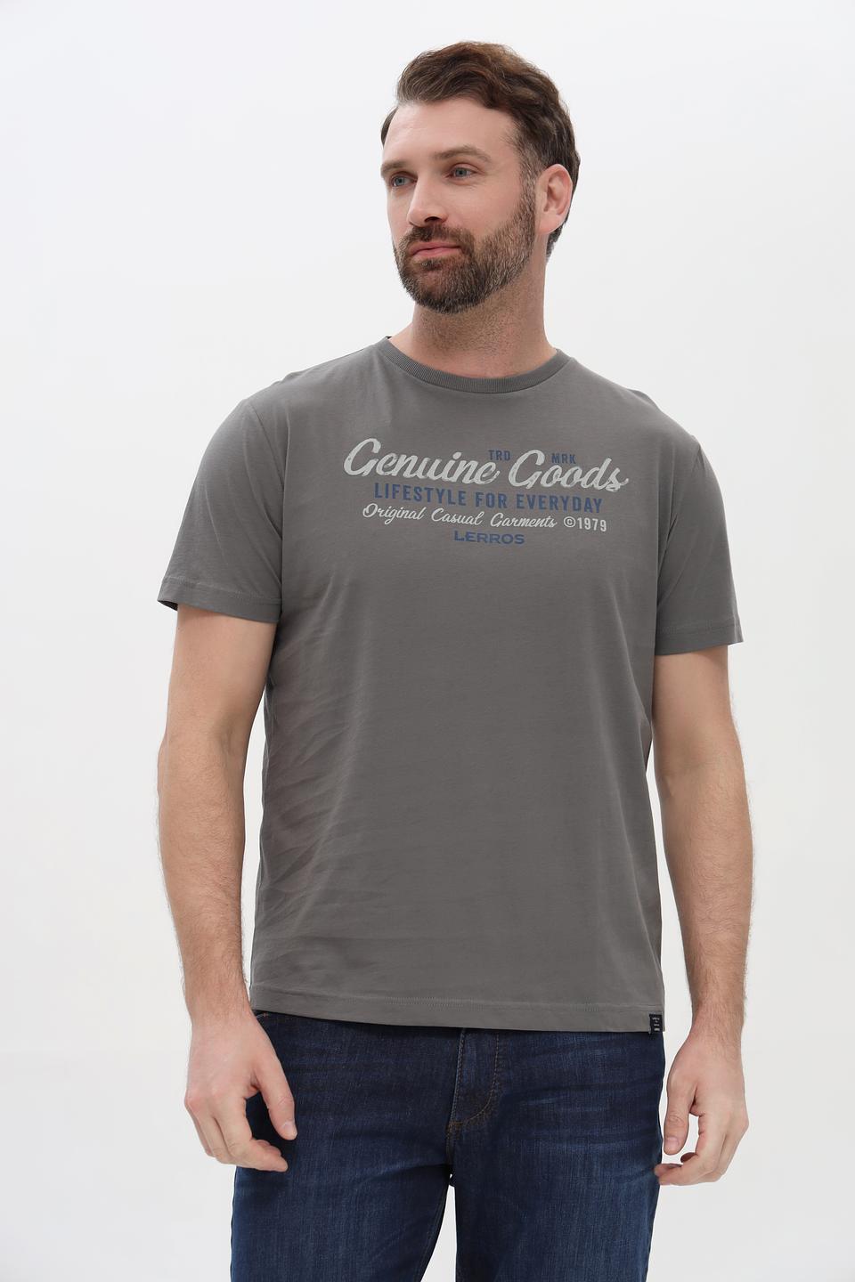 Футболка Lerros с принтом серая