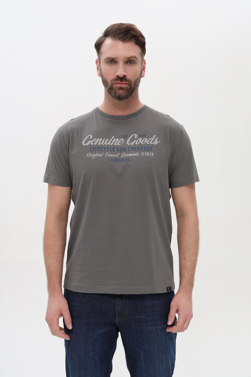 Футболка Lerros с принтом серая