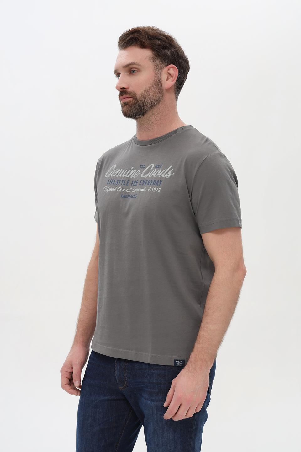 Футболка Lerros с принтом серая