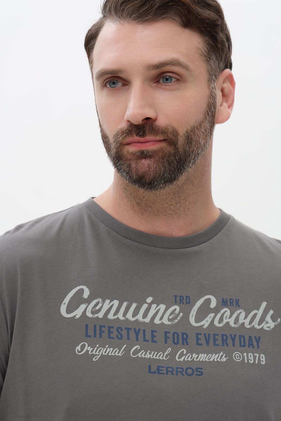 Футболка Lerros с принтом серая