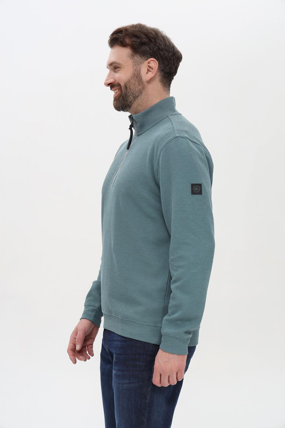 Пуловер Lerros с молнией зелёный