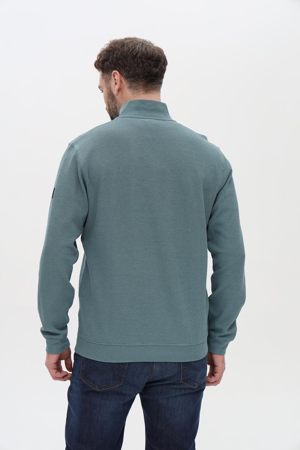 Пуловер Lerros с молнией зелёный