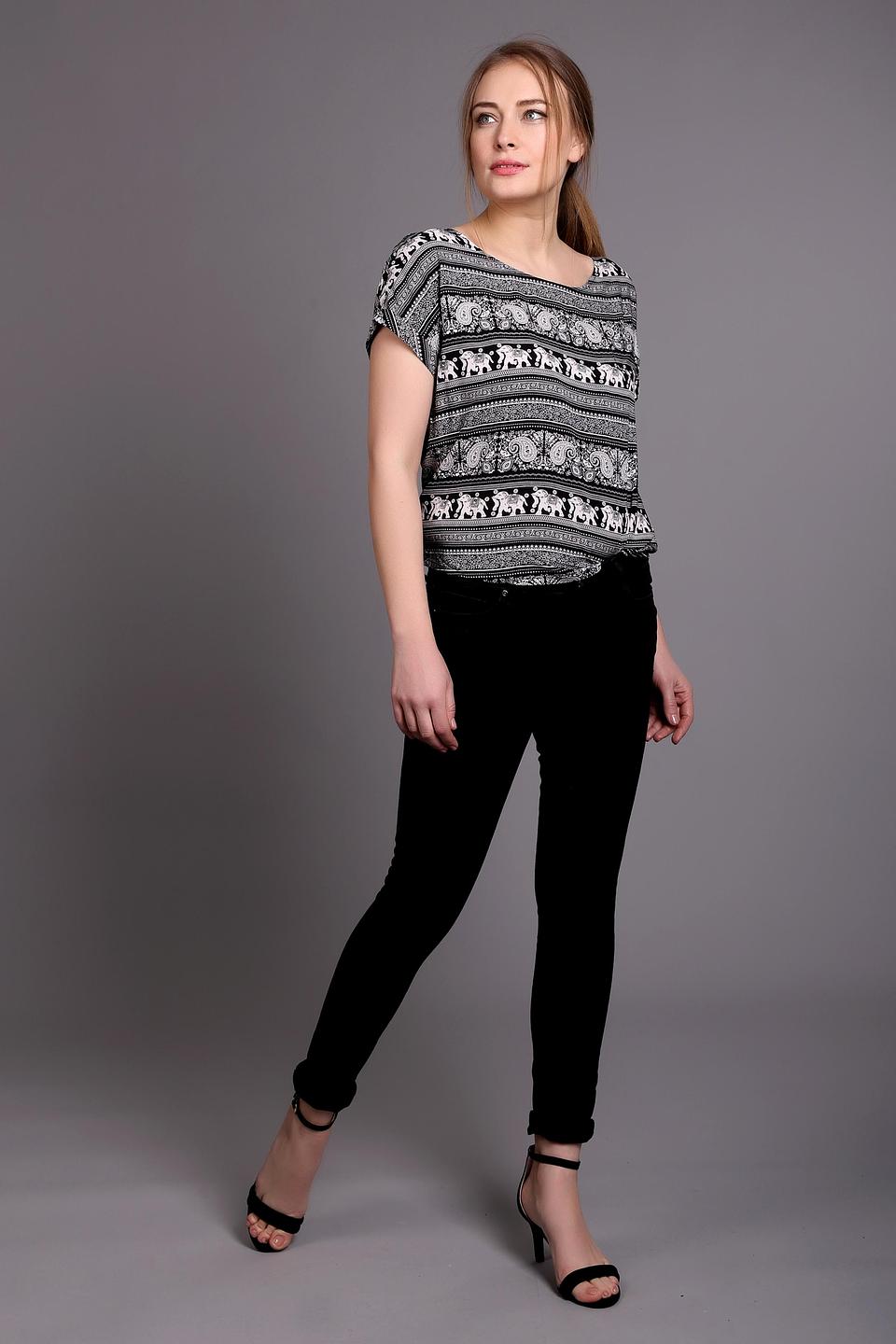 Блуза Pezzo с этническим принтом