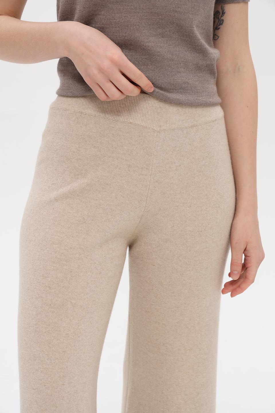 Брюки Shade жен. палаццо бежевые