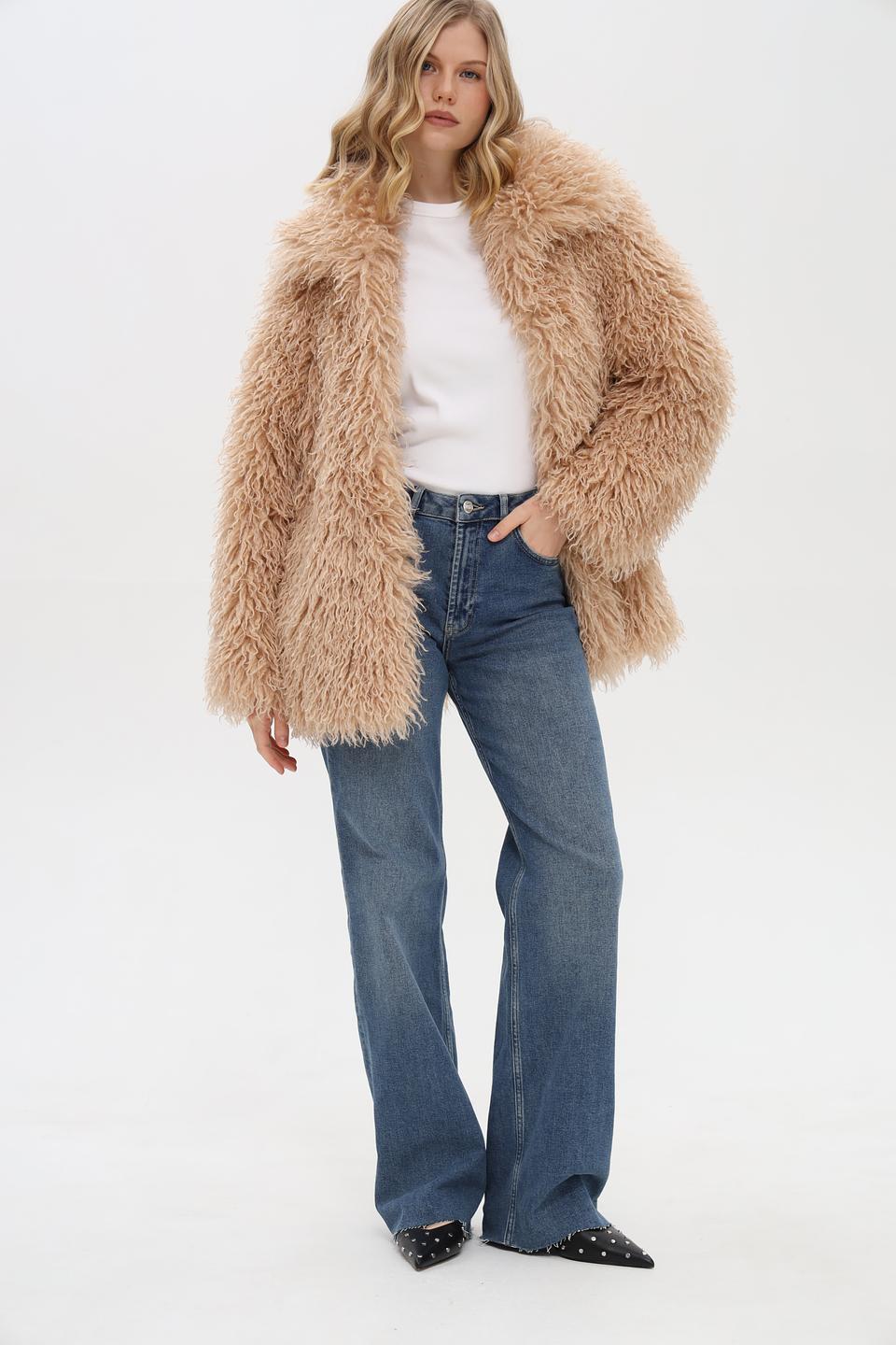 Куртка Shade из искусственного меха кремовый