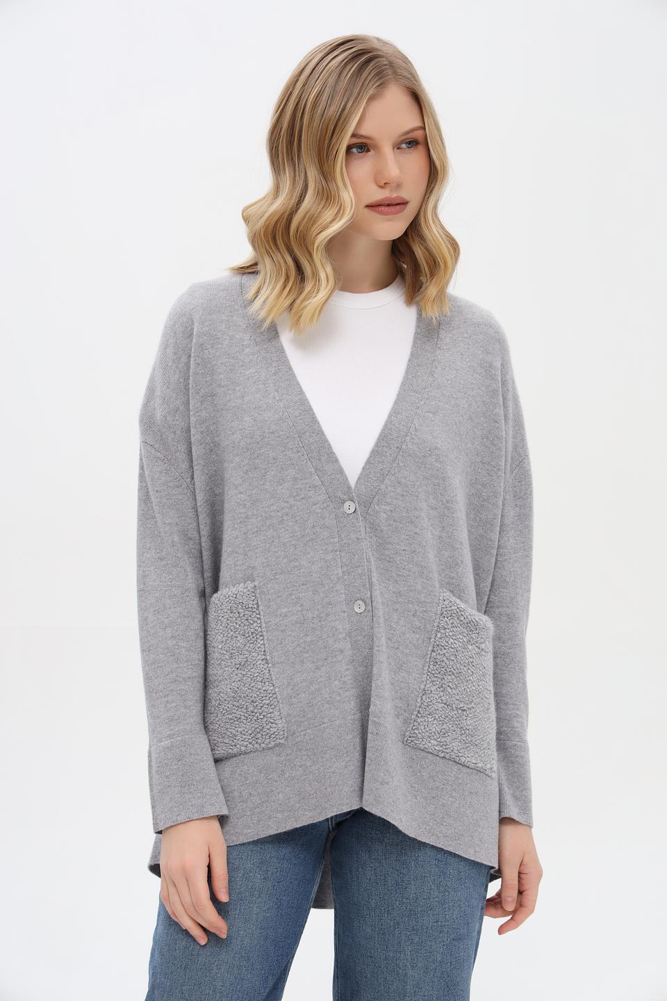 Жакет Just Valeri серый кашемир