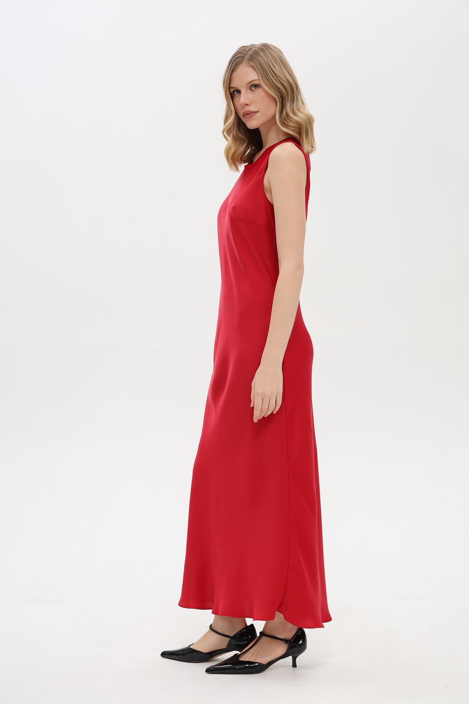 Платье Emka миди красное