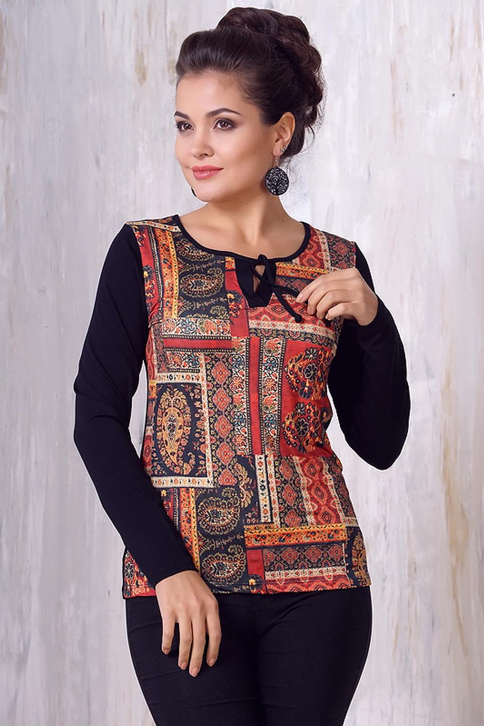 Блуза VAY с этническим принтом