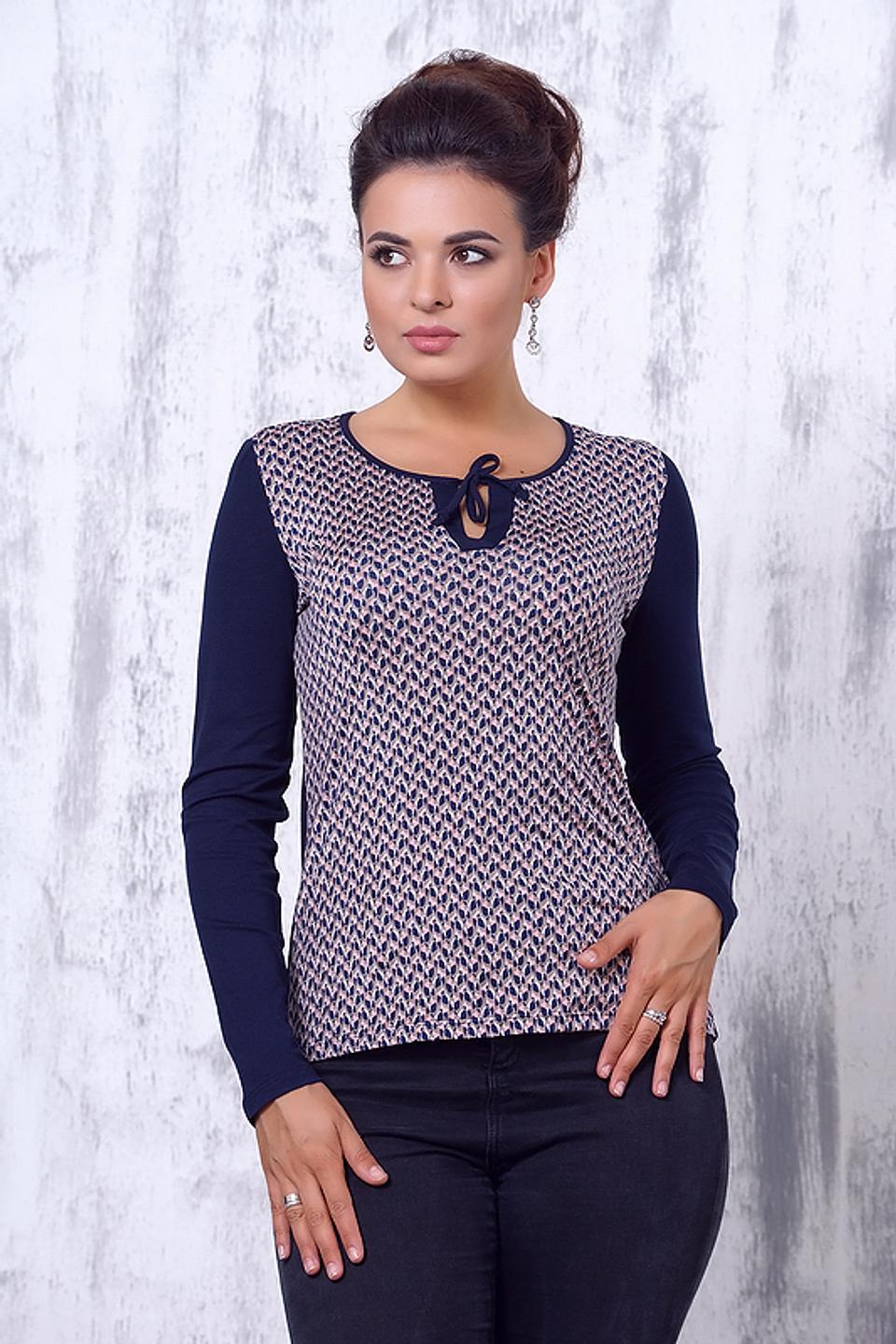 Блуза VAY с принтом и вырезом