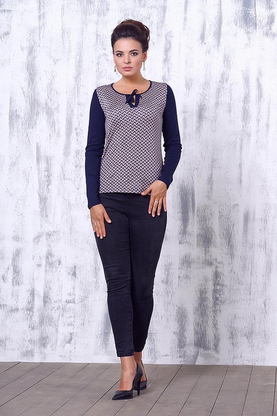 Блуза VAY с принтом и вырезом