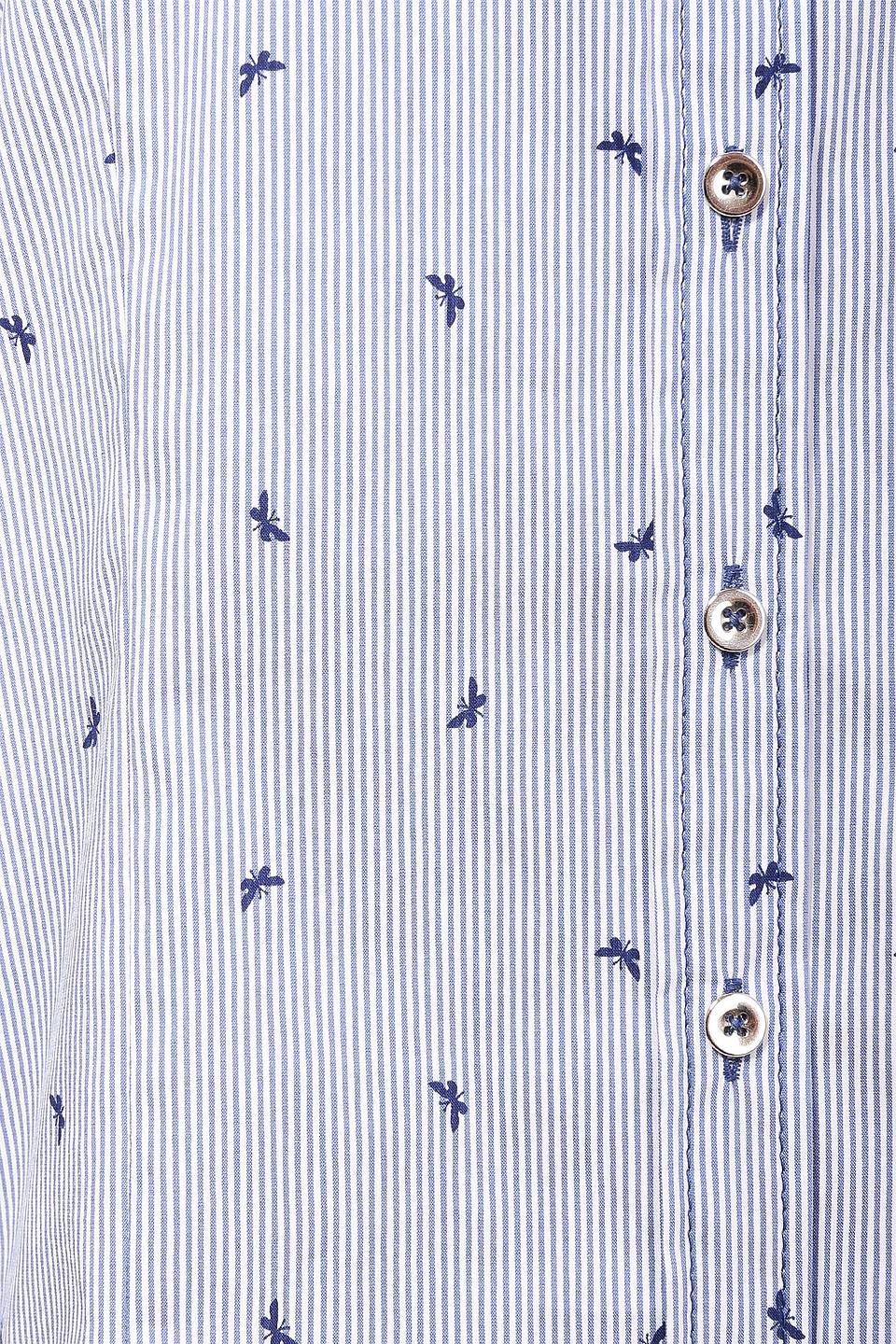 Блуза Erfo в полоску с принтом