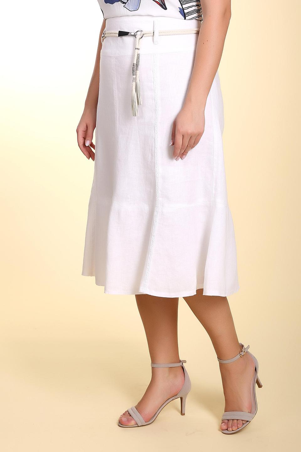 Юбка Gerry Weber льняная белая