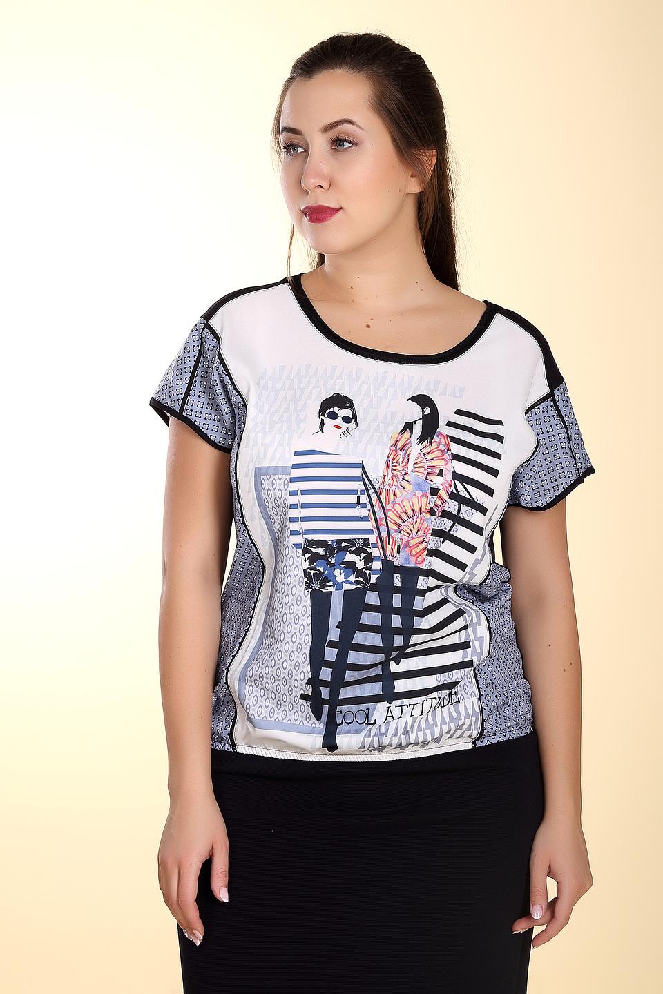 Блуза Lebek с принтом